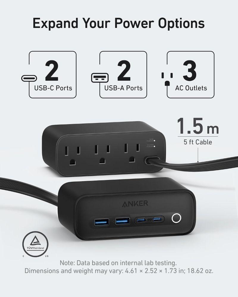 Anker 525 Charging Station | A91C0 - Phantom Black