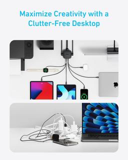 Anker Charging Station 9-in-1 (100W) 5ft | A91C6 - Black Stone