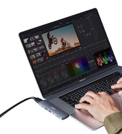 Anker PowerExpand Direct 7-in-2 USB-C PD Media Hub - Gray