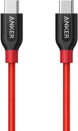 Anker PowerLine+ USB-C To USB-C 2.0 Cable (6ft / 1.8m) - Red