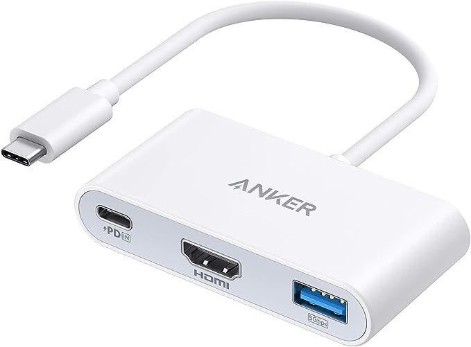 Anker  USB C Hub PowerExpand 3-in-1 USB 4K HDMI 100W Power Delivery - White - Excellent