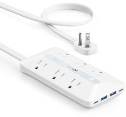 Anker USB Power Strip 10-in-1 (20W) 5ft | A91F2 - White