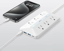 Anker USB Power Strip 10-in-1 (20W) 5ft | A91F2 - White
