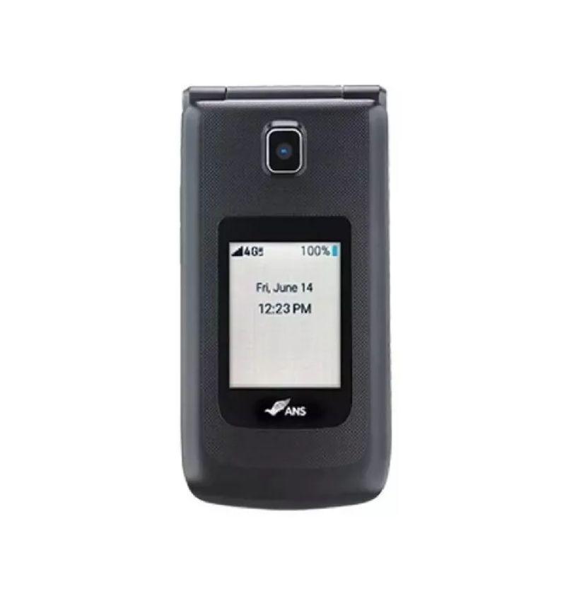 ANS  F30 4G Flip Phone - 8GB - Gray - 4G - 1GB RAM - Premium