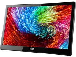 AOC E1659FWU 15.6" Portable LED Monitor - Black - 15.6 Inch