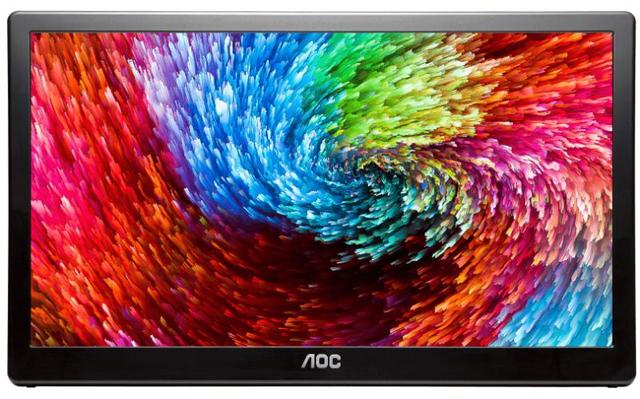 AOC I1659FWUX 15.6" Portable Monitor in Black in Acceptable condition