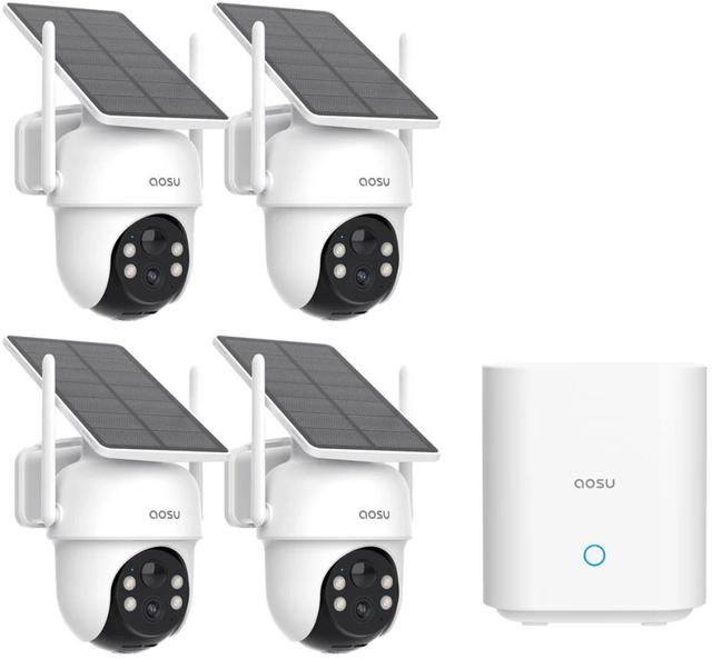 aosu SolarCam D1 Classic Kit Security Camera 4-Pack