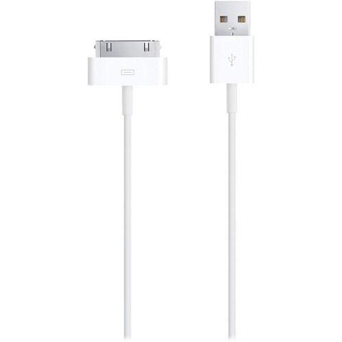 Apple  30-pin to USB Cable - White - Good