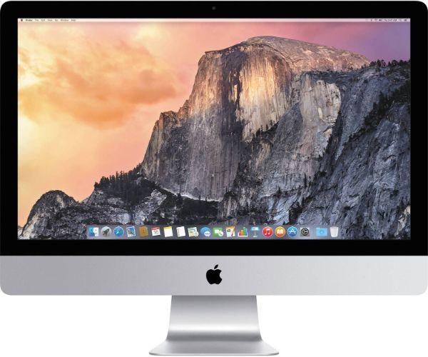 Apple  iMac 2014 Retina 5K 27" - Intel Core i5 3.5GHz - 1TB - Silver - 8GB RAM - 27 Inch - Excellent