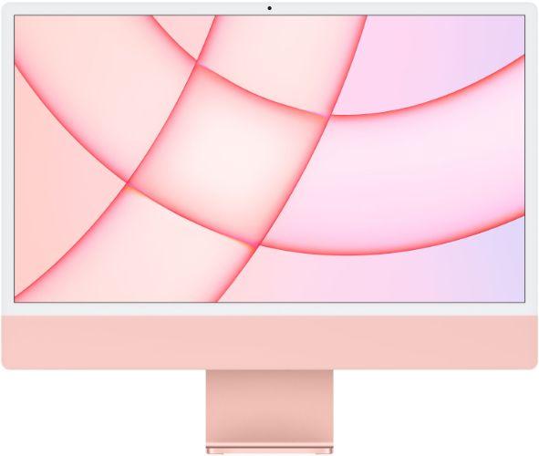 Apple iMac 2021 M1 (Four ports) 24" - Apple M1 chip: 8-core CPU/8-Core GPU - 256GB - Pink - 8GB RAM - 24 Inch