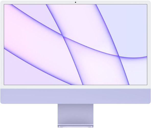 Apple  iMac 2021 M1 (Four ports) 24" - Apple M1 chip 8-core CPU - 256GB - Purple - 8GB RAM - 24 Inch - Excellent