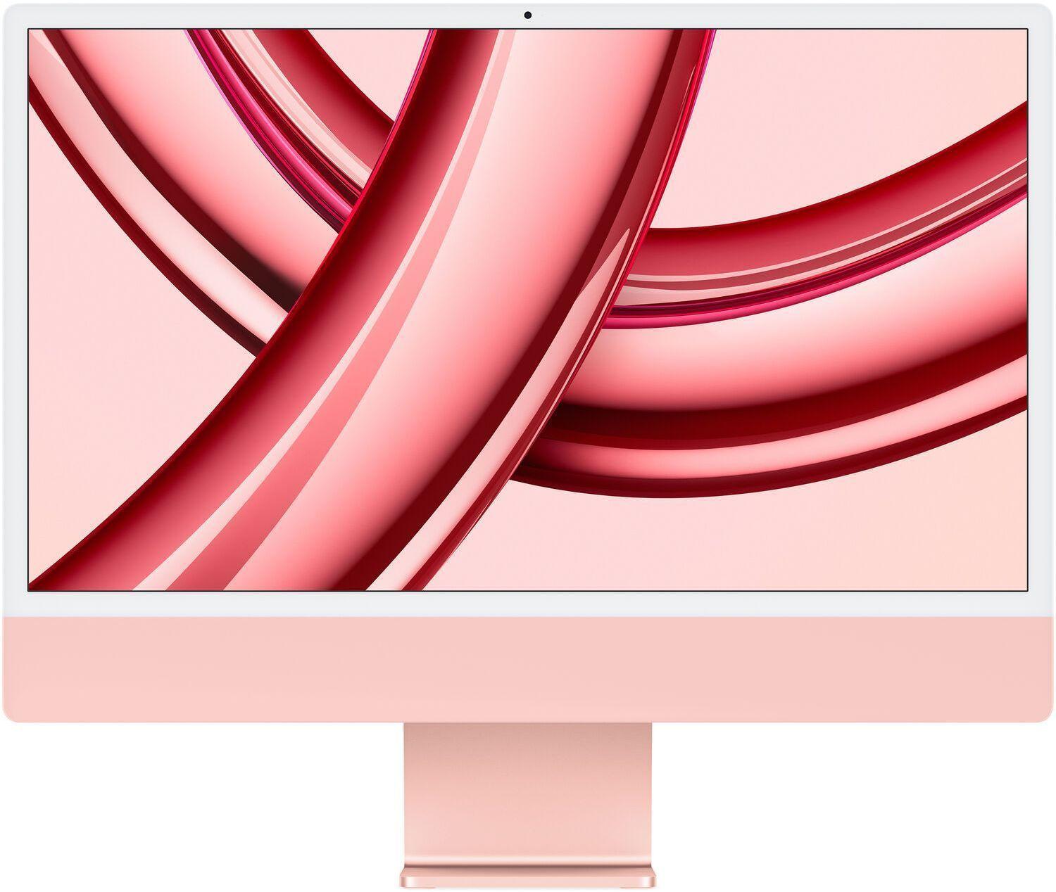 Apple iMac 2023 (Four ports) 24" - Apple M3 Chip: 8-Core CPU/10-Core GPU - 256GB - Pink - 24GB RAM - 24 Inch