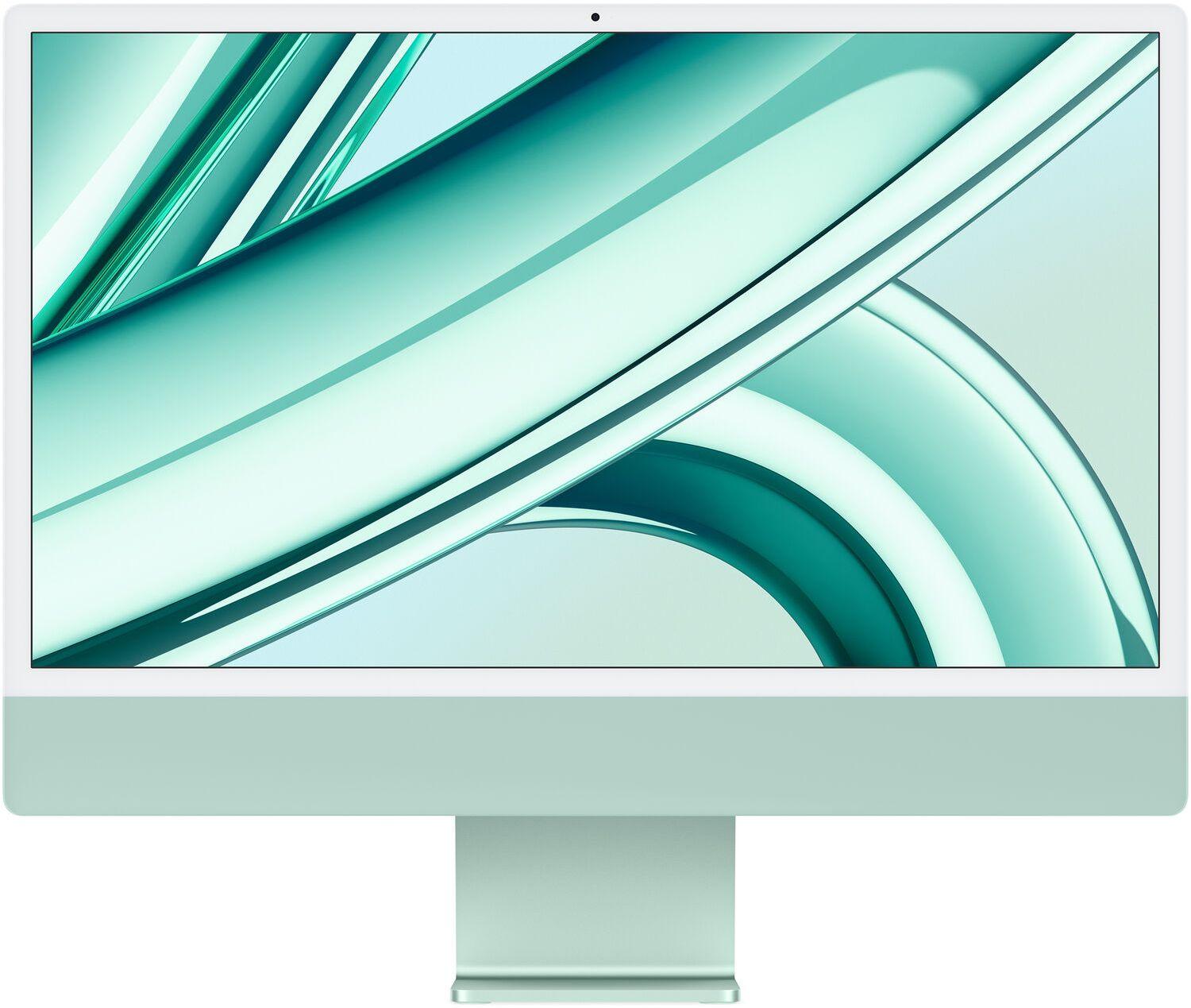 Apple  iMac 2023 (Two ports) 24" - Apple M3 Chip: 8-Core CPU/8-Core GPU - 256GB - Green - 8GB RAM - 24 Inch - Excellent