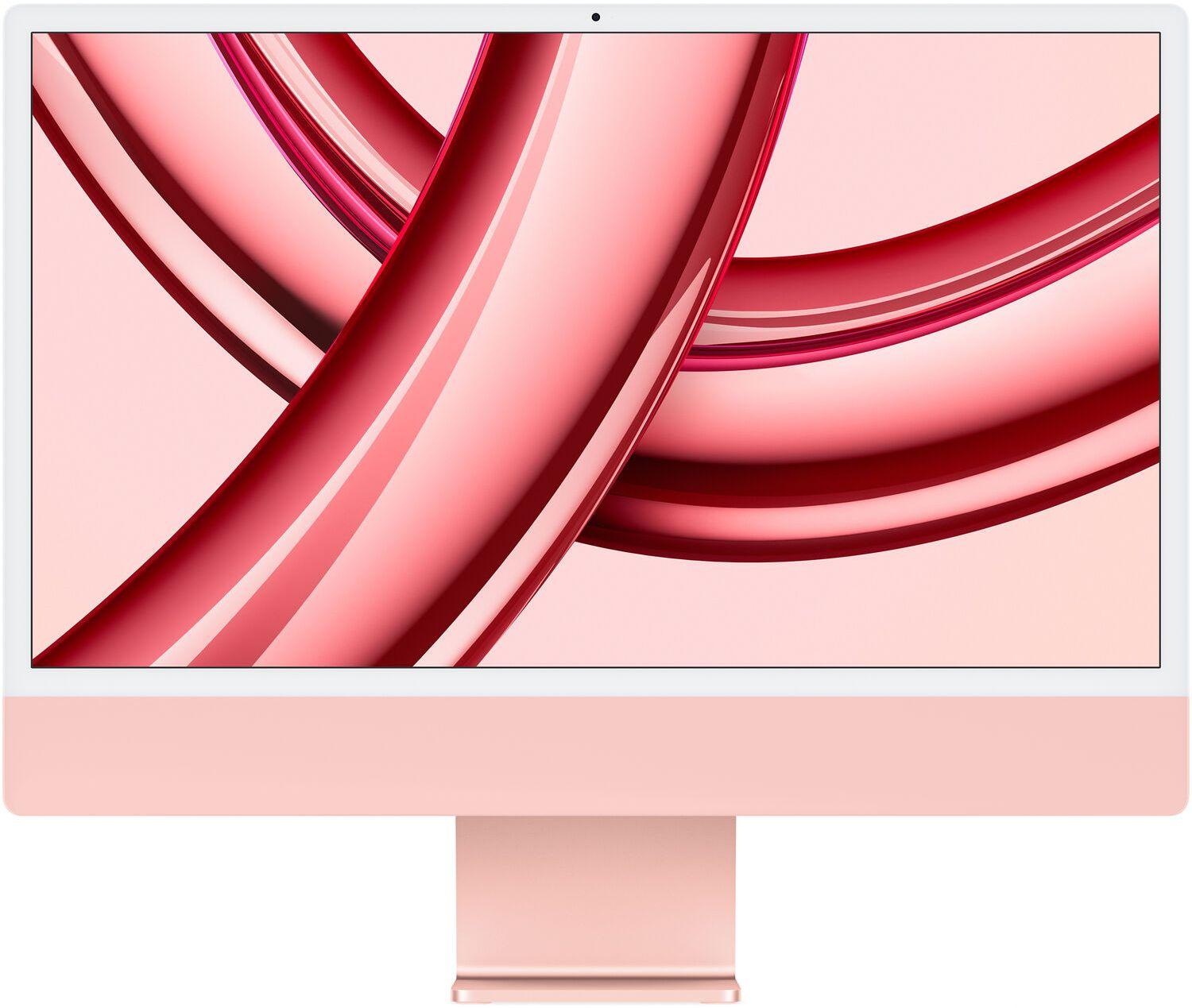 Apple  iMac 2023 (Two ports) 24" - Apple M3 Chip: 8-Core CPU/8-Core GPU - 256GB - Pink - 8GB RAM - 24 Inch - Premium