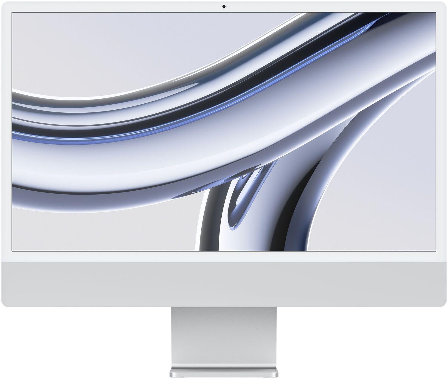 Apple  iMac 2023 (Two ports) 24" - Apple M3 Chip: 8-Core CPU/8-Core GPU - 256GB - Silver - 8GB RAM - 24 Inch - Good