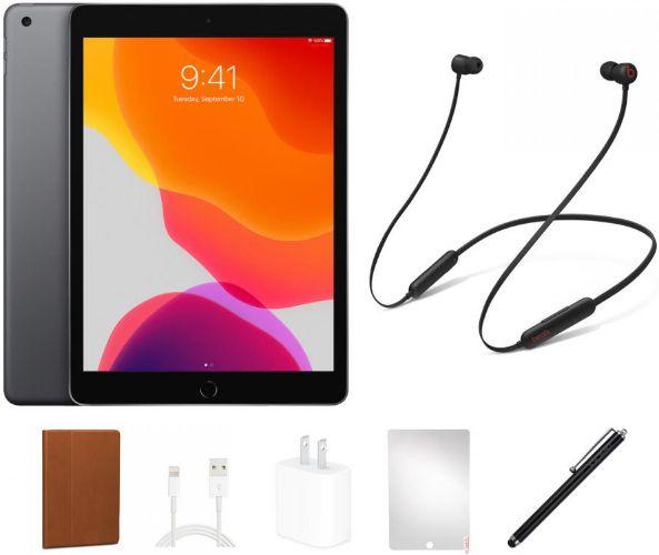 Apple  iPad 7 (2019) Beats Flex BUNDLE SET - 32GB - Space Grey - WiFi - 10.2 Inch - Excellent