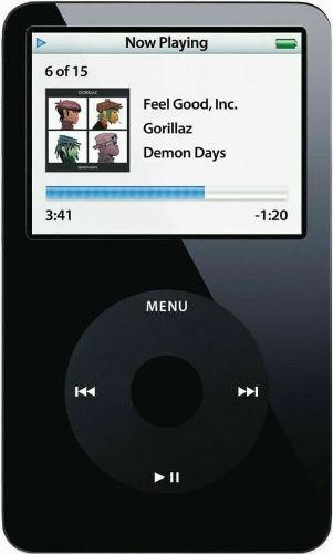 Apple  iPod Classic 5th Gen - 80GB - Black - Acceptable