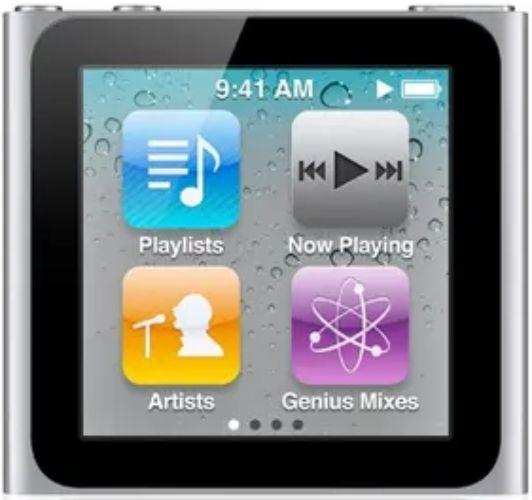 Apple  iPod Nano 6th Gen - 16GB - Silver - Good