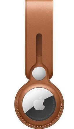 Apple Leather Loop Case For AirTag - Saddle Brown
