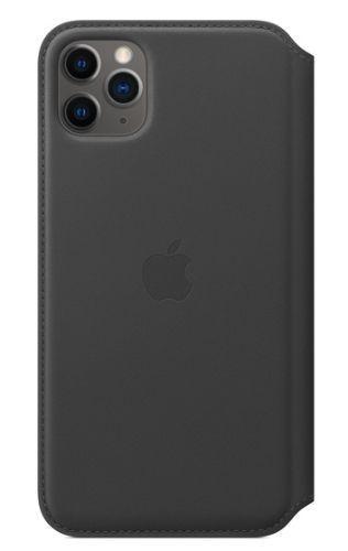 Apple  Leather Folio Case for iPhone 11 Pro Max - Black - Brand New