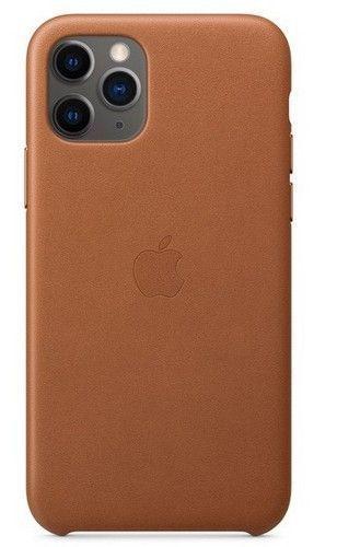Apple Leather Phone Case for iPhone 11 Pro - Saddle Brown