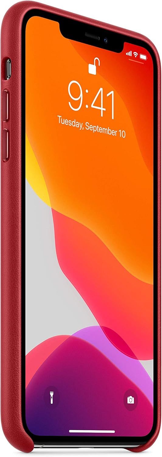 Apple Leather Phone Case for iPhone 11 Pro Max - Red