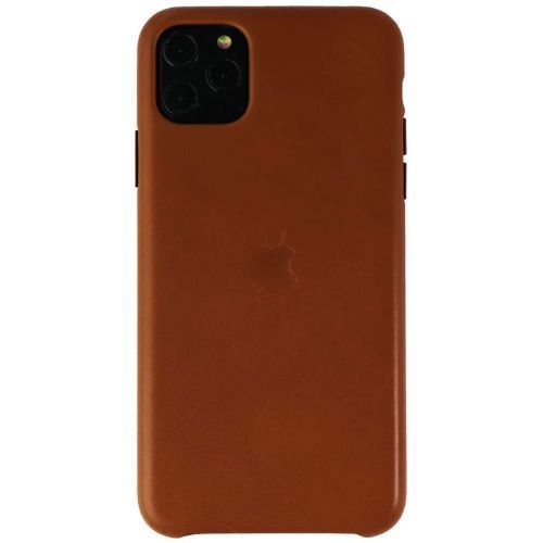 Apple Leather Phone Case for iPhone 11 Pro Max - Saddle Brown