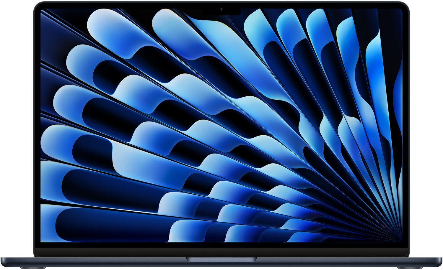 MacBook Air 15.3-inch (2024) - Apple M3 Chip: 8-Core CPU/10-Core GPU - 256GB - Midnight - 8GB RAM - Excellent