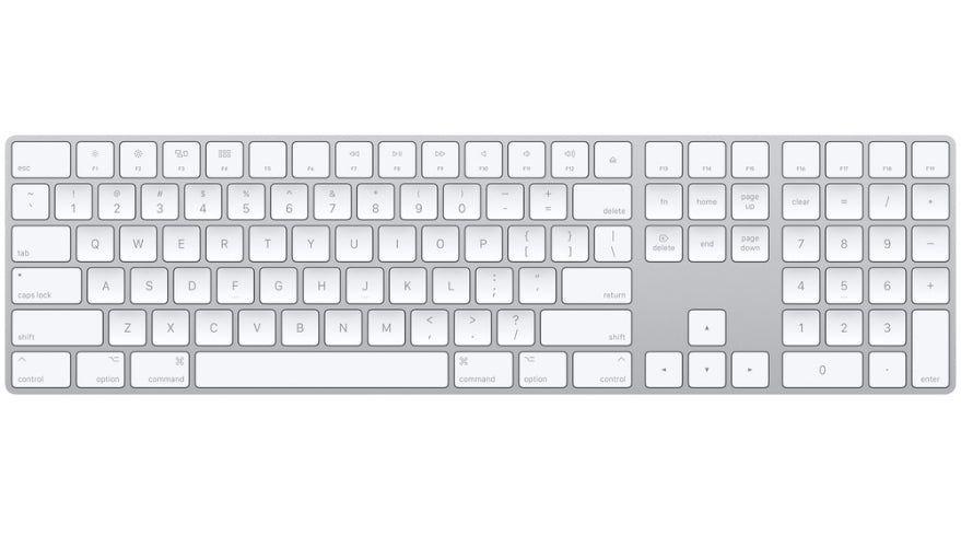 Apple  Magic Keyboard with Numeric Keypad - White - Excellent