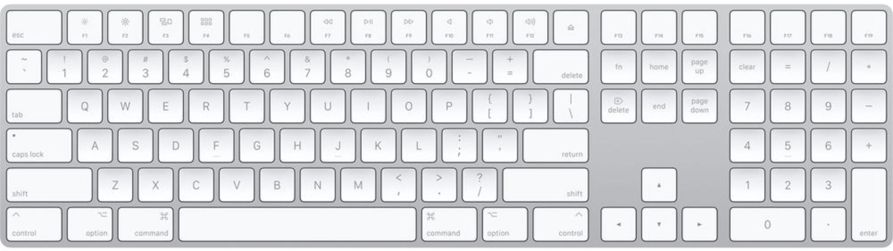 Apple Magic Keyboard with Numeric Keypad (1st Gen)