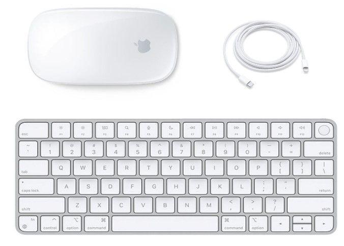Apple  Magic Mouse 2 + Apple Magic Keyboard with Touch ID - White - Premium