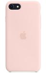 Apple Silicone Case for iPhone SE - Chalk Pink