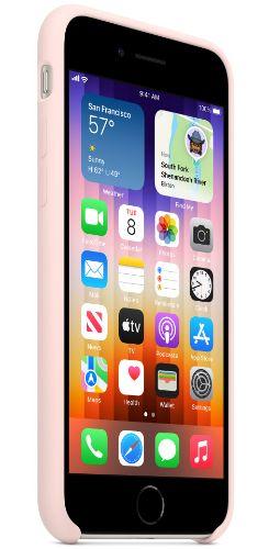 Apple Silicone Case for iPhone SE - Chalk Pink