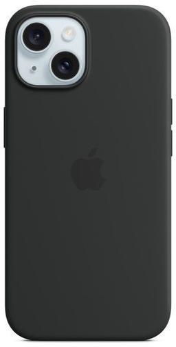 Apple Silicone Phone Case with MagSafe for iPhone 15 - Black