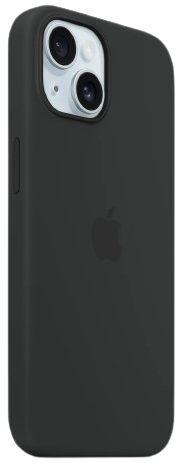 Apple Silicone Phone Case with MagSafe for iPhone 15 - Black