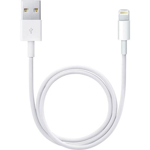 Apple  USB Type-A to Lightning Cable (1.6') - White - Acceptable