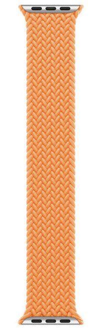 Apple Watch Braided Solo Loop (41mm) - Bright Orange - Size 5