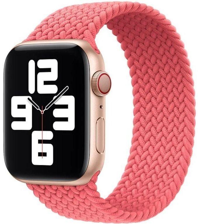 Apple Watch Braided Solo Loop (41mm) - Guava - Size 5