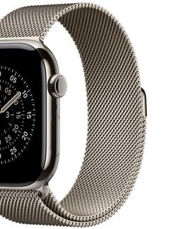 Apple Watch Milanese Loop Band (46mm) - Natural - Small/Medium Size