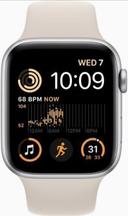 Apple Watch SE 2nd Gen (2022) Aluminum 40mm in Silver in Excellent condition