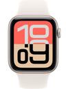 Apple Watch SE 3rd Gen (2025) (Cellular + GPS) - 64GB - 40mm - Starlight Aluminum Case with Starlight Silicone Sport Band - S/M Size
