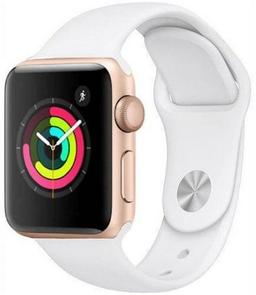 Apple Watch Series One - 8GB - 38mm - Gold Aluminum Case with White Rubber Sport Band