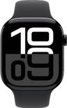 Apple Watch Series 10 (Cellular + GPS) - 64GB - 46mm - Jet Black Aluminum Case with Black Rubber Sport Band - M/L Size