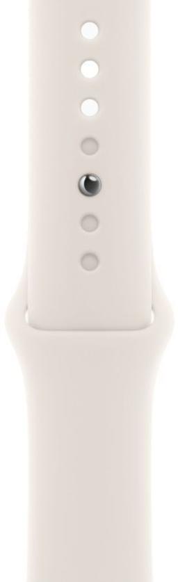 Apple Watch Series 10 (Cellular + GPS) - 64GB - 42mm - Rose Gold Aluminum Case with Starlight Rubber Sport Band - One Size