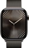 Apple Watch Series 10 (Cellular + GPS) - 64GB - 42mm - Slate Titanium Case with Slate Stainless Steel Milanese Loop Band - One Size