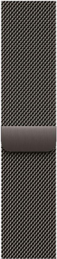 Apple Watch Series 10 (Cellular + GPS) - 64GB - 42mm - Slate Titanium Case with Slate Stainless Steel Milanese Loop Band - One Size