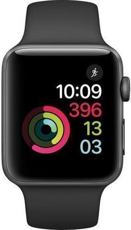 Apple Watch Series 2 - 8GB - 38mm - Space Grey Aluminum Case with Black Rubber Sport Band