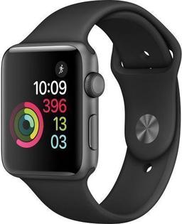 Apple Watch Series 2 - 8GB - 38mm - Space Grey Aluminum Case with Black Rubber Sport Band