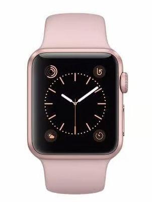 Apple Watch Series 3 (Cellular + GPS) - 16GB - 38mm - Rose Gold Aluminum Case with Pink Sand Rubber Sport Band