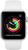 Apple Watch Series 3 (GPS) - 8GB - 38mm - Silver Aluminum Case with White Rubber Sport Band